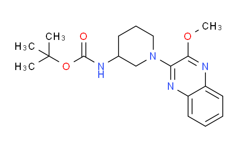 CAS No. 1065484-43-6, tert-butyl (1-(3-methoxyquinoxalin-2-yl)piperidin-3-yl)carbamate