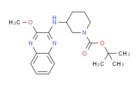 CAS No. 1065485-08-6, tert-butyl 3-((3-methoxyquinoxalin-2-yl)amino)piperidine-1-carboxylate