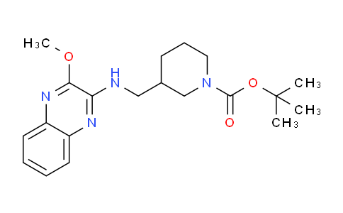 CAS No. 1065485-10-0, tert-butyl 3-(((3-methoxyquinoxalin-2-yl)amino)methyl)piperidine-1-carboxylate