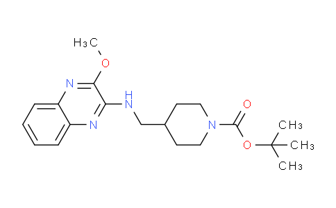 CAS No. 1065485-11-1, tert-butyl 4-(((3-methoxyquinoxalin-2-yl)amino)methyl)piperidine-1-carboxylate