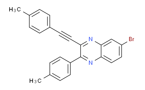CAS No. 1319039-33-2, 6-bromo-2-(p-tolyl)-3-(p-tolylethynyl)quinoxaline