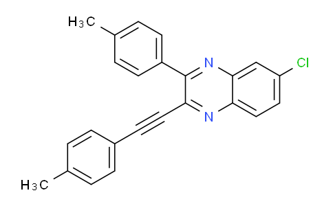 CAS No. 1319039-36-5, 6-chloro-3-(p-tolyl)-2-(p-tolylethynyl)quinoxaline