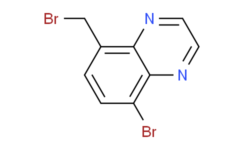 CAS No. 1360599-45-6, 5-bromo-8-(bromomethyl)quinoxaline