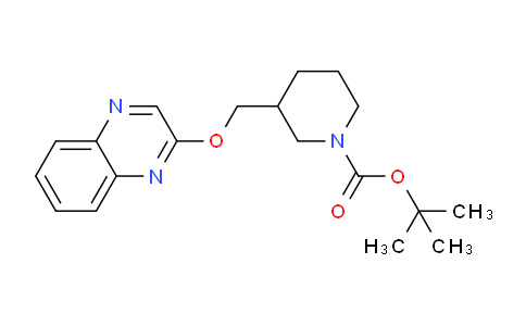 CAS No. 1353989-84-0, tert-Butyl 3-((quinoxalin-2-yloxy)methyl)piperidine-1-carboxylate