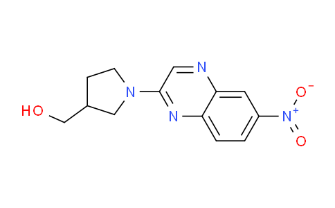 CAS No. 1417794-35-4, (1-(6-Nitroquinoxalin-2-yl)pyrrolidin-3-yl)methanol