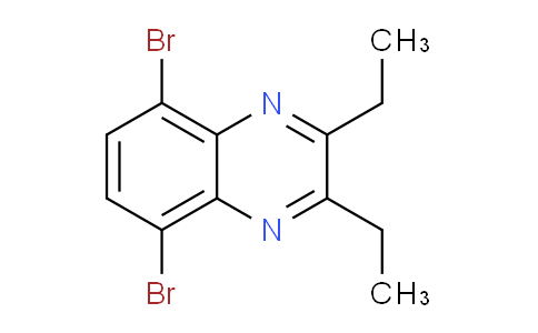 CAS No. 148231-14-5, 5,8-dibromo-2,3-diethylquinoxaline