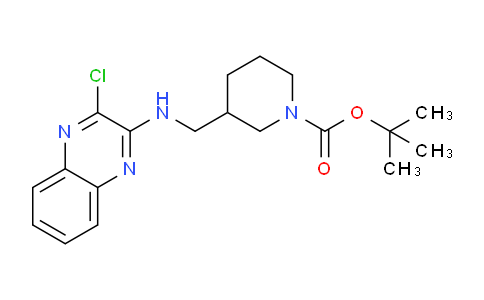 CAS No. 939986-06-8, tert-butyl 3-(((3-chloroquinoxalin-2-yl)amino)methyl)piperidine-1-carboxylate