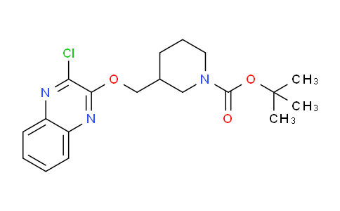 CAS No. 939986-43-3, tert-butyl 3-(((3-chloroquinoxalin-2-yl)oxy)methyl)piperidine-1-carboxylate