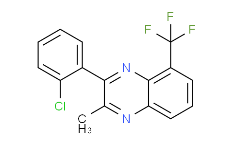 CAS No. 1065482-55-4, 3-(2-chlorophenyl)-2-methyl-5-(trifluoromethyl)quinoxaline
