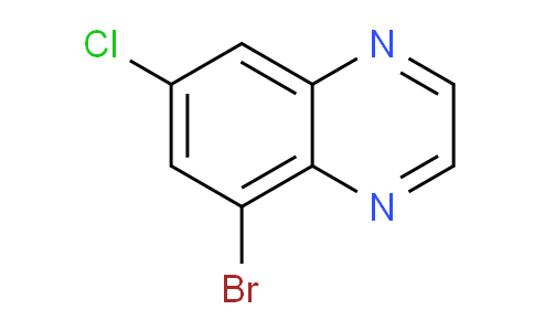CAS No. 1215205-87-0, 5-Bromo-7-chloroquinoxaline