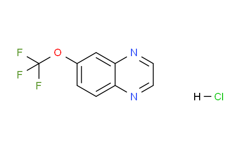 CAS No. 1215206-23-7, 6-(trifluoromethoxy)quinoxaline hydrochloride