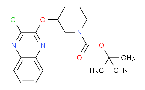 CAS No. 939986-62-6, tert-butyl 3-((3-chloroquinoxalin-2-yl)oxy)piperidine-1-carboxylate