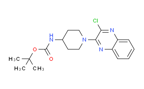CAS No. 939986-90-0, tert-butyl (1-(3-chloroquinoxalin-2-yl)piperidin-4-yl)carbamate