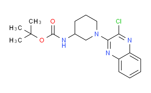 CAS No. 939986-91-1, tert-butyl (1-(3-chloroquinoxalin-2-yl)piperidin-3-yl)carbamate