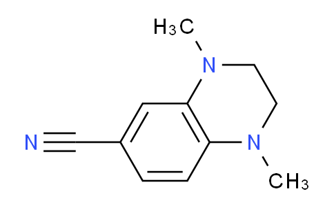 CAS No. 857283-87-5, 1,4-dimethyl-1,2,3,4-tetrahydroquinoxaline-6-carbonitrile