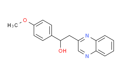 CAS No. 849021-36-9, 1-(4-Methoxyphenyl)-2-(quinoxalin-2-yl)ethanol