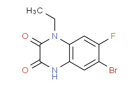 CAS No. 1400644-97-4, 6-Bromo-1-ethyl-7-fluoro-4H-quinoxaline-2,3-dione