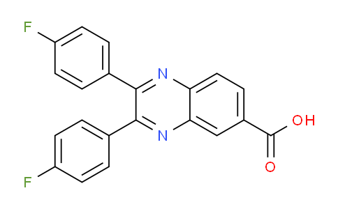 CAS No. 355397-64-7, 2,3-Bis(4-fluorophenyl)quinoxaline-6-carboxylic acid