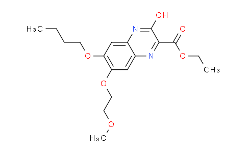 CAS No. 882864-89-3, Ethyl 6-butoxy-3-hydroxy-7-(2-methoxyethoxy)quinoxaline-2-carboxylate