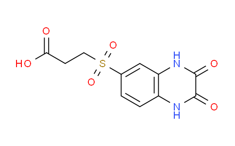 CAS No. 436096-98-9, 3-((2,3-Dioxo-1,2,3,4-tetrahydroquinoxalin-6-yl)sulfonyl)propanoic acid