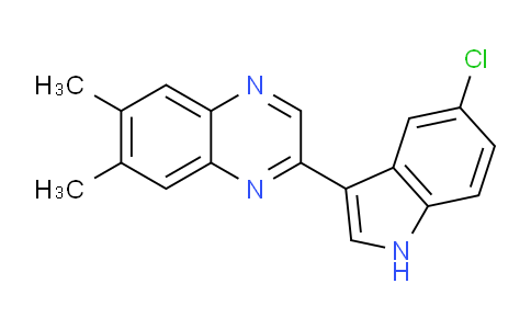 CAS No. 1314446-39-3, 2-(5-Chloro-1H-indol-3-yl)-6,7-dimethylquinoxaline