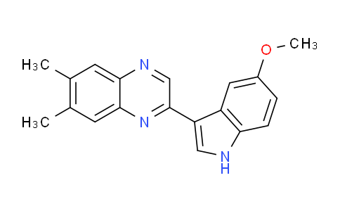 CAS No. 1314446-38-2, 2-(5-Methoxy-1H-indol-3-yl)-6,7-dimethylquinoxaline