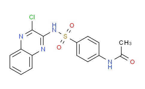 CAS No. 4029-42-9, N-(4-(N-(3-Chloroquinoxalin-2-yl)sulfamoyl)phenyl)acetamide