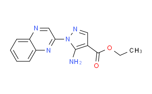 CAS No. 1190002-59-5, Ethyl 5-amino-1-(quinoxalin-2-yl)-1H-pyrazole-4-carboxylate