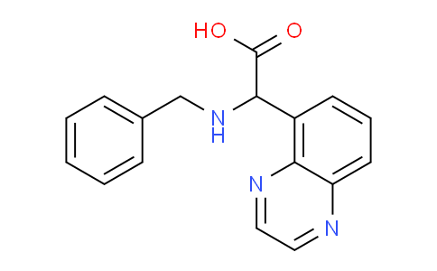 CAS No. 1956317-88-6, 2-(Benzylamino)-2-(quinoxalin-5-yl)acetic acid