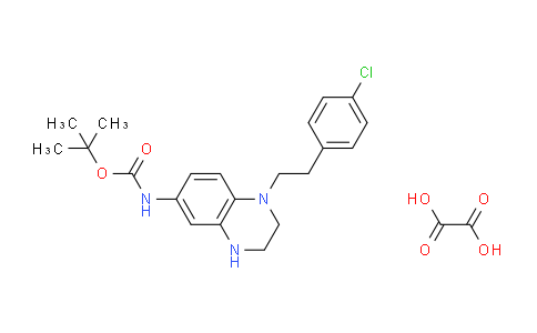 CAS No. 1956382-62-9, tert-Butyl (1-(4-chlorophenethyl)-1,2,3,4-tetrahydroquinoxalin-6-yl)carbamate oxalate