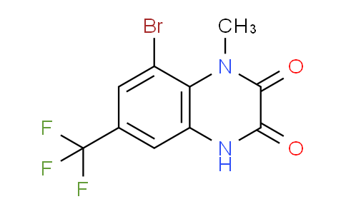 CAS No. 1864016-15-8, 8-Bromo-1-methyl-6-(trifluoromethyl)quinoxaline-2,3(1H,4H)-dione