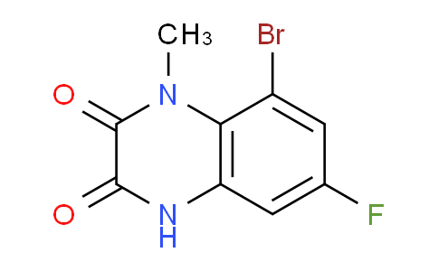 CAS No. 1845717-02-3, 8-Bromo-6-fluoro-1-methylquinoxaline-2,3(1H,4H)-dione