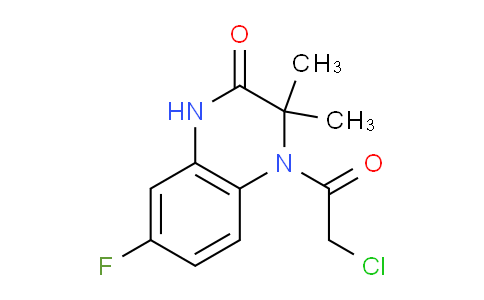 CAS No. 878292-19-4, 4-(Chloroacetyl)-7-fluoro-3,4-dihydro-3,3-dimethyl-2(1H)-quinoxalinone