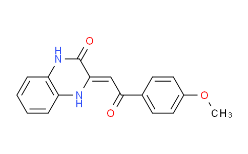 CAS No. 66394-50-1, 3-(2-(4-Methoxyphenyl)-2-oxoethylidene)-3,4-dihydroquinoxalin-2(1H)-one