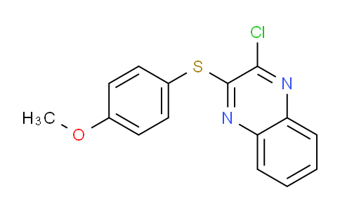 CAS No. 87378-88-9, 2-Chloro-3-((4-methoxyphenyl)thio)quinoxaline