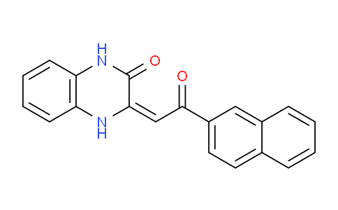 CAS No. 273196-12-6, 3-(2-(Naphthalen-2-yl)-2-oxoethylidene)-3,4-dihydroquinoxalin-2(1H)-one