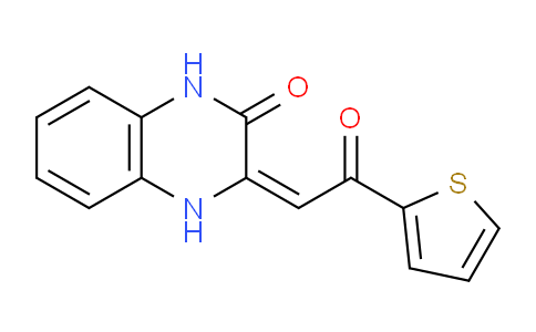 CAS No. 425395-94-4, 3-(2-Oxo-2-(thiophen-2-yl)ethylidene)-3,4-dihydroquinoxalin-2(1H)-one