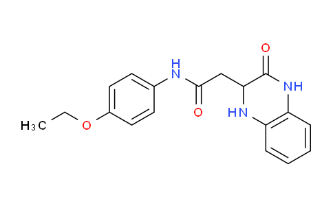 CAS No. 40375-94-8, N-(4-Ethoxyphenyl)-2-(3-oxo-1,2,3,4-tetrahydroquinoxalin-2-yl)acetamide