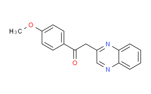 CAS No. 73100-63-7, 1-(4-Methoxyphenyl)-2-(quinoxalin-2-yl)ethanone