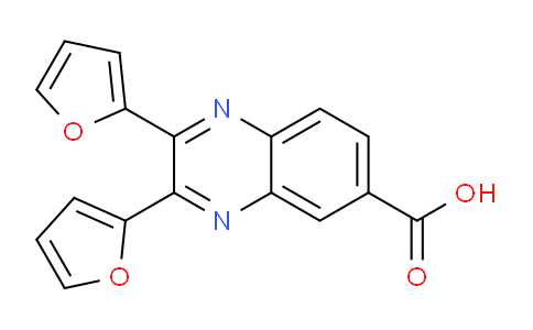 CAS No. 90846-59-6, 2,3-Di(furan-2-yl)quinoxaline-6-carboxylic acid
