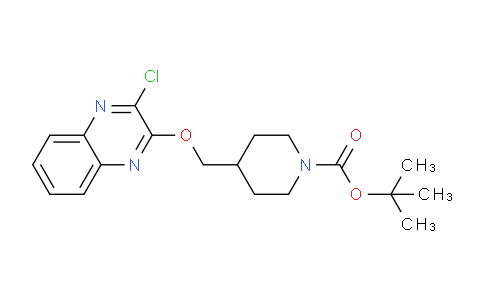 CAS No. 1261229-80-4, tert-Butyl 4-(((3-chloroquinoxalin-2-yl)oxy)methyl)piperidine-1-carboxylate
