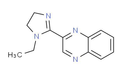 CAS No. 761368-65-4, 2-(1-Ethyl-4,5-dihydro-1H-imidazol-2-yl)quinoxaline