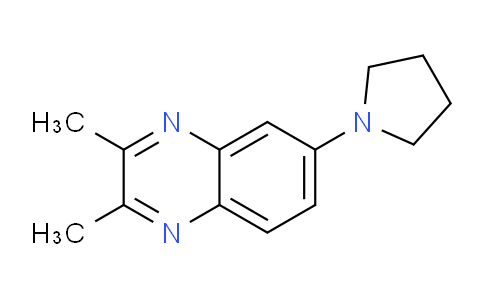 CAS No. 941283-06-3, 2,3-Dimethyl-6-(pyrrolidin-1-yl)quinoxaline