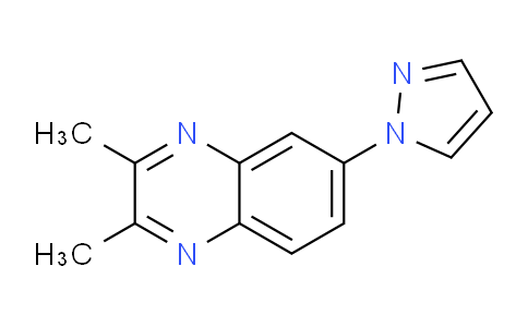 CAS No. 941283-15-4, 2,3-Dimethyl-6-(1H-pyrazol-1-yl)quinoxaline
