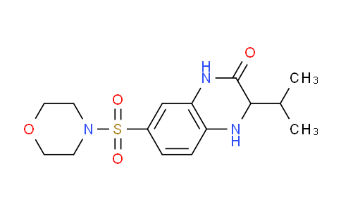 CAS No. 1007999-27-0, 3-Isopropyl-7-(morpholinosulfonyl)-3,4-dihydroquinoxalin-2(1H)-one