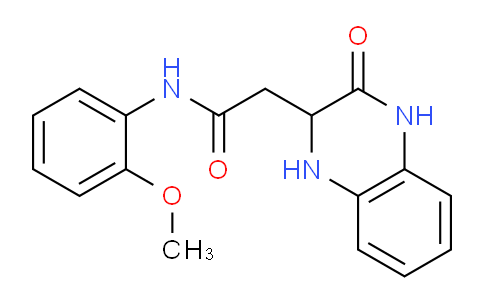 CAS No. 352458-03-8, N-(2-Methoxyphenyl)-2-(3-oxo-1,2,3,4-tetrahydroquinoxalin-2-yl)acetamide