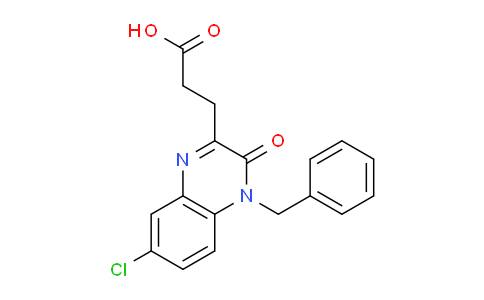 CAS No. 568543-95-3, 3-(4-Benzyl-7-chloro-3-oxo-3,4-dihydroquinoxalin-2-yl)propanoic acid