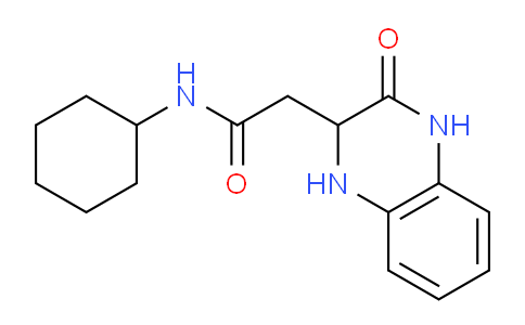 CAS No. 1008018-85-6, N-Cyclohexyl-2-(3-oxo-1,2,3,4-tetrahydroquinoxalin-2-yl)acetamide