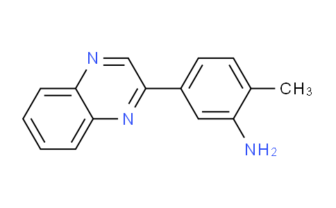 CAS No. 433318-46-8, 2-Methyl-5-(quinoxalin-2-yl)aniline