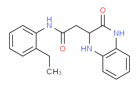 CAS No. 470695-53-5, N-(2-Ethylphenyl)-2-(3-oxo-1,2,3,4-tetrahydroquinoxalin-2-yl)acetamide
